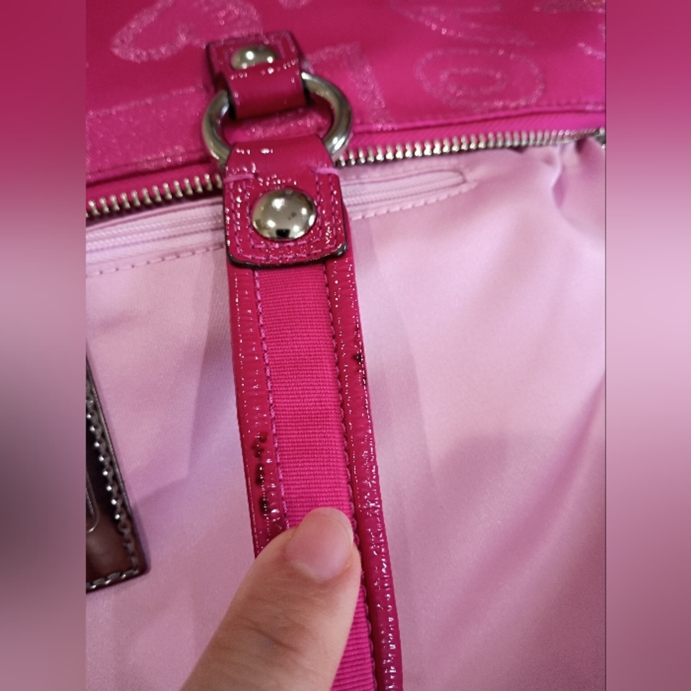 Coach Poppy Storypatch Hot Pink Glam Limited Edition Tote - Picture 17 of 17